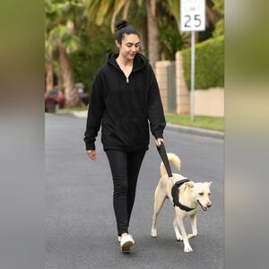 NWT womens DELTA FLEECE Long Front Zip Sweatshirt With Hood, Size L.